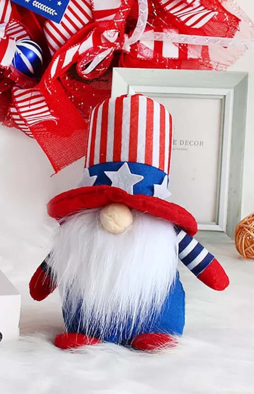 Uncle Sam Gnome Patriotic July 4th American Gnome